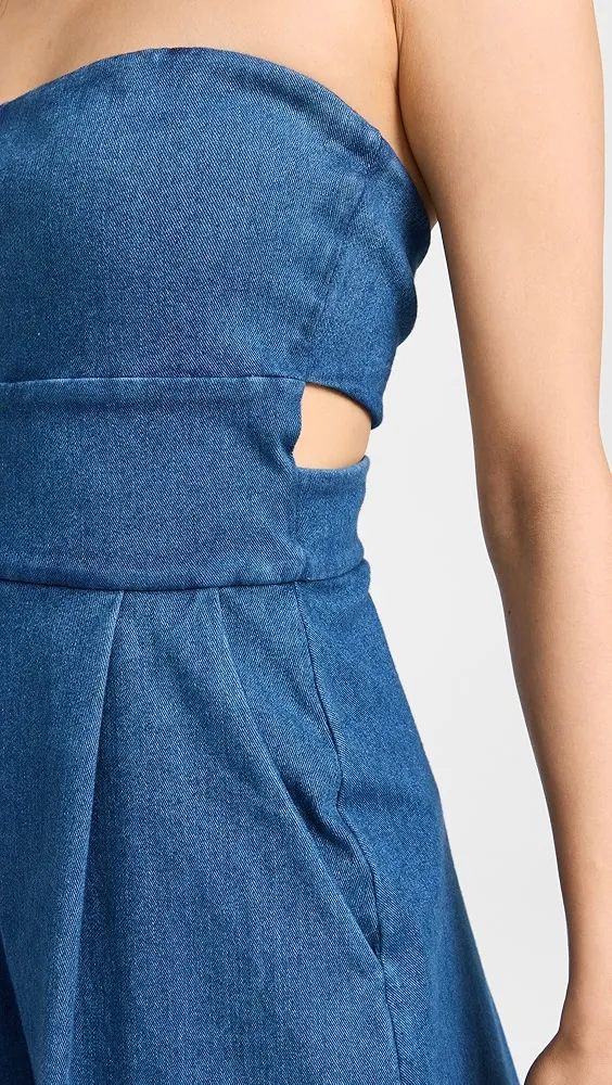 Susana Monaco   Stretch Denim Romper 