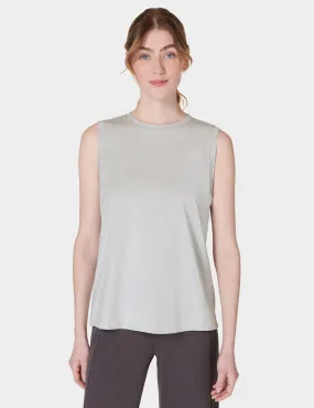 Sweaty Betty Essential Sleeveless Vest - Light Grey Marl