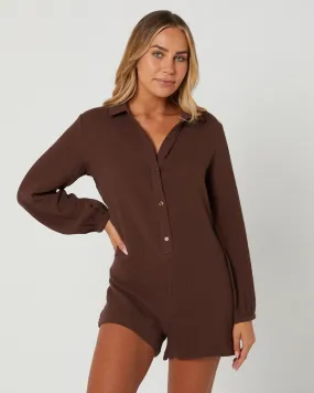 Swell Robbie Romper - Chocolate | SurfStitch