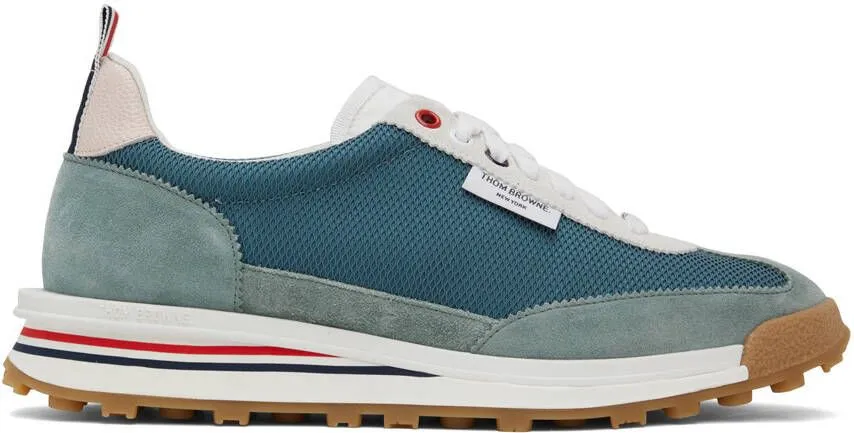 Thom Browne Blue Mesh Tech Runner Sneakers