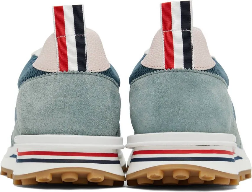 Thom Browne Blue Mesh Tech Runner Sneakers