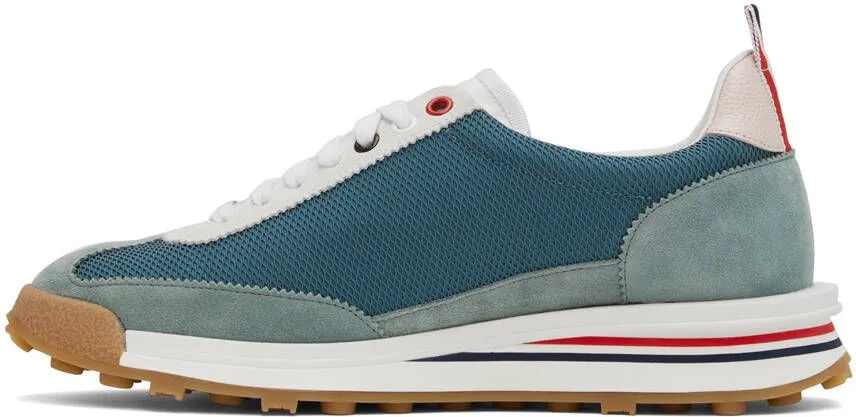 Thom Browne Blue Mesh Tech Runner Sneakers