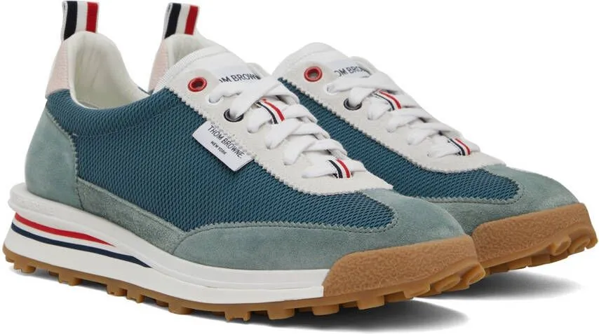 Thom Browne Blue Mesh Tech Runner Sneakers