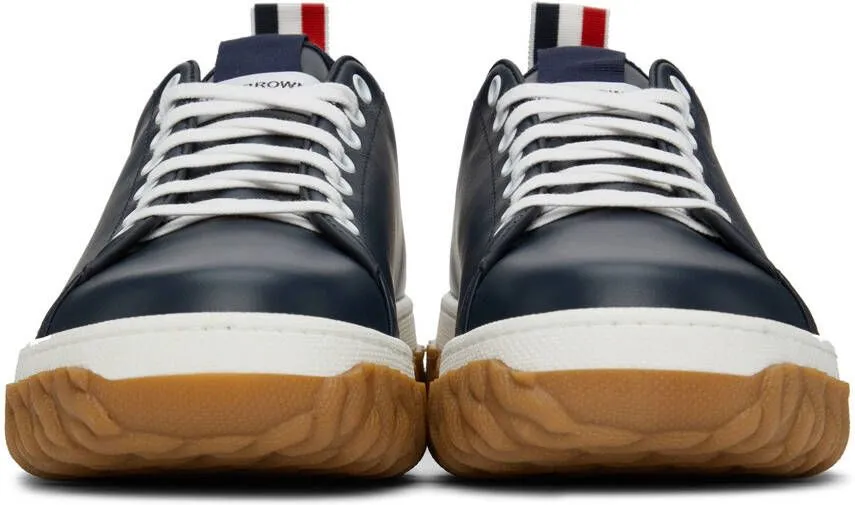 Thom Browne Navy Court Sneakers