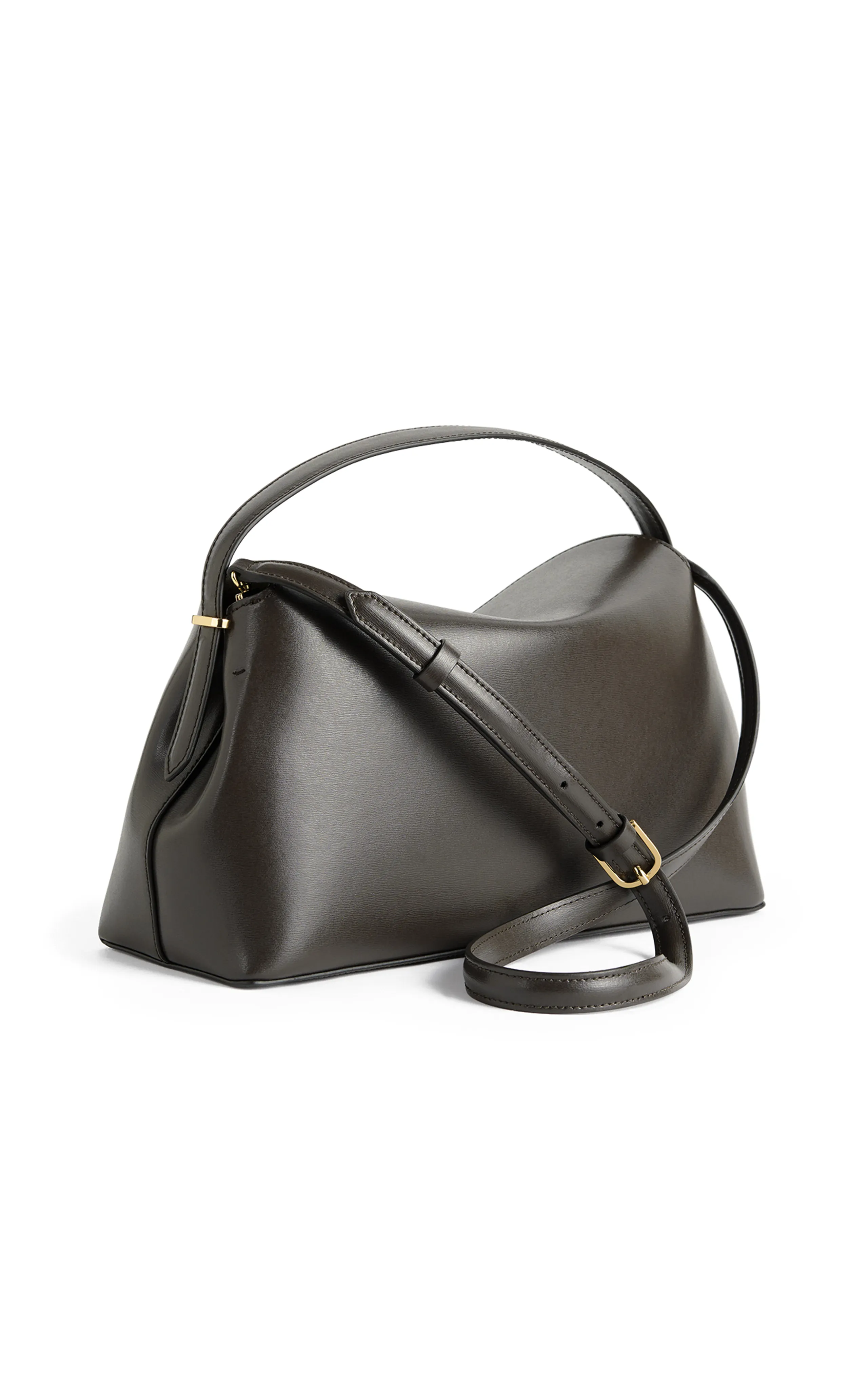 Toteme T-Lock Leather Top Handle Bag