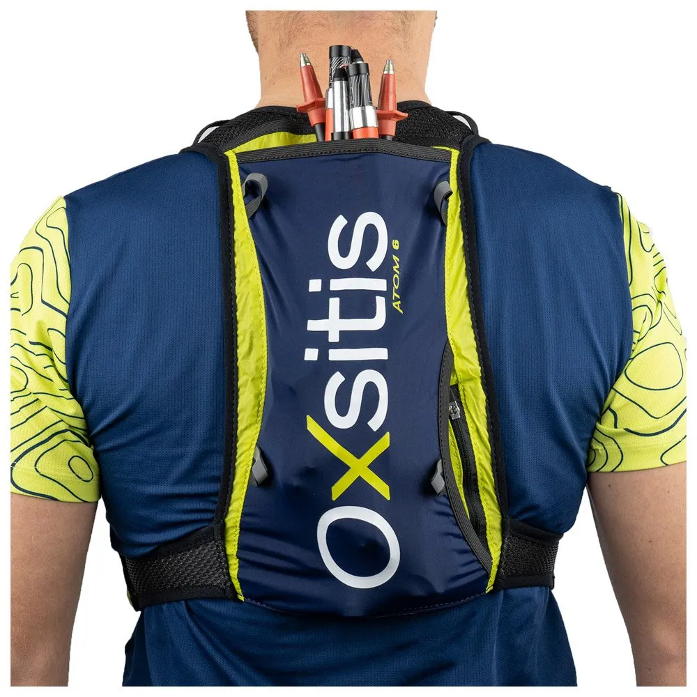 Trail running hydration vest Oxsitis ---Atom 6 Bleu Citrus