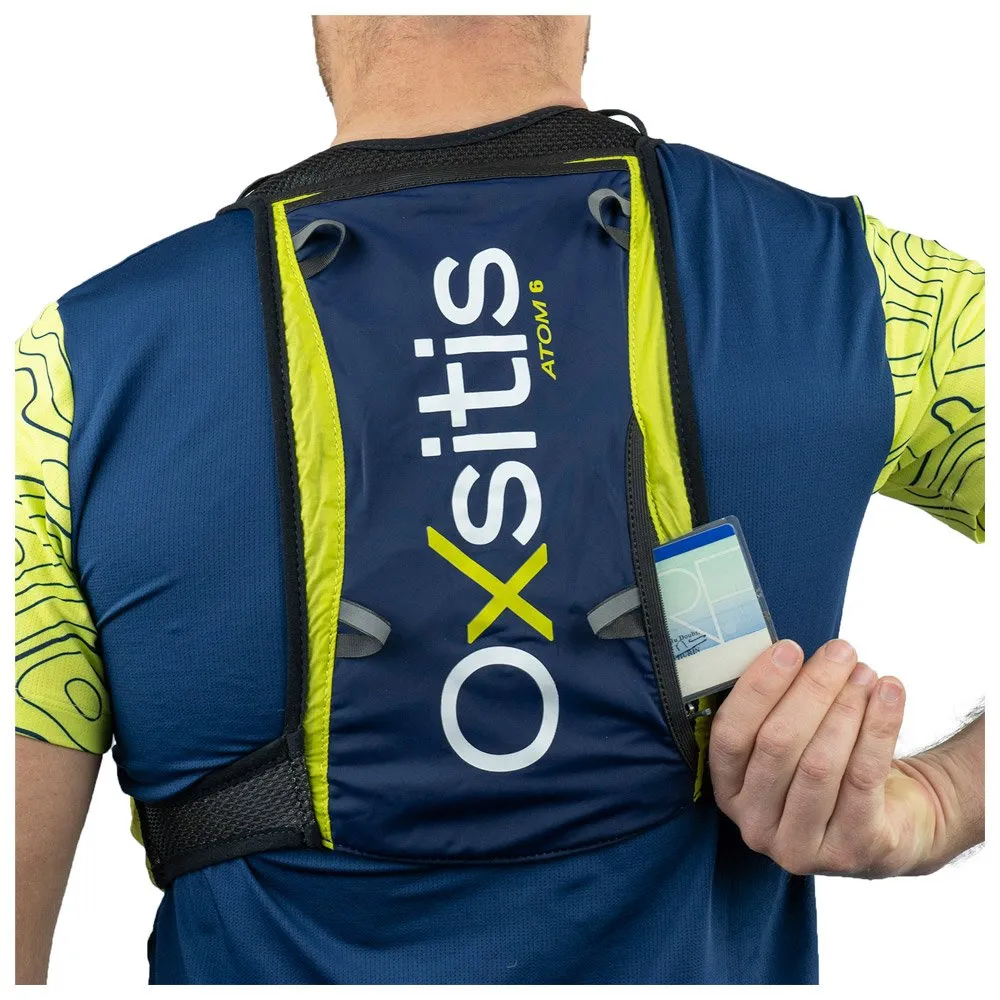 Trail running hydration vest Oxsitis ---Atom 6 Bleu Citrus