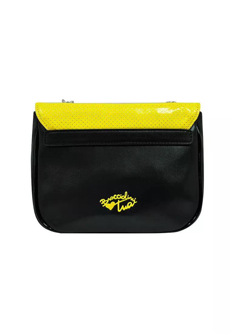 Tua By Braccialini TUA BY BRACCIALINI PU Cross Body Bag (YELLOW/BLACK)