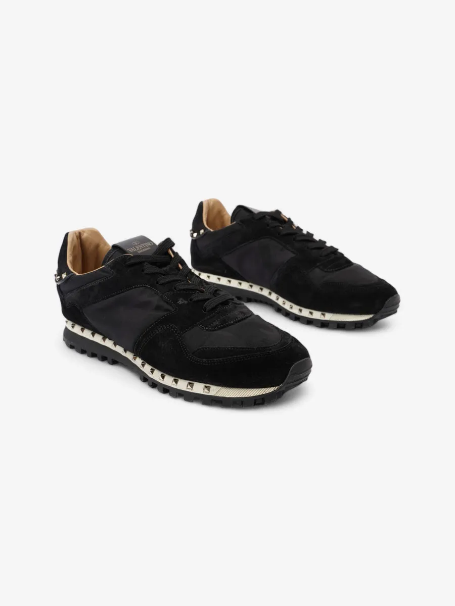 Valentino Rockstud Sneakers Black Suede EU 42 UK 8