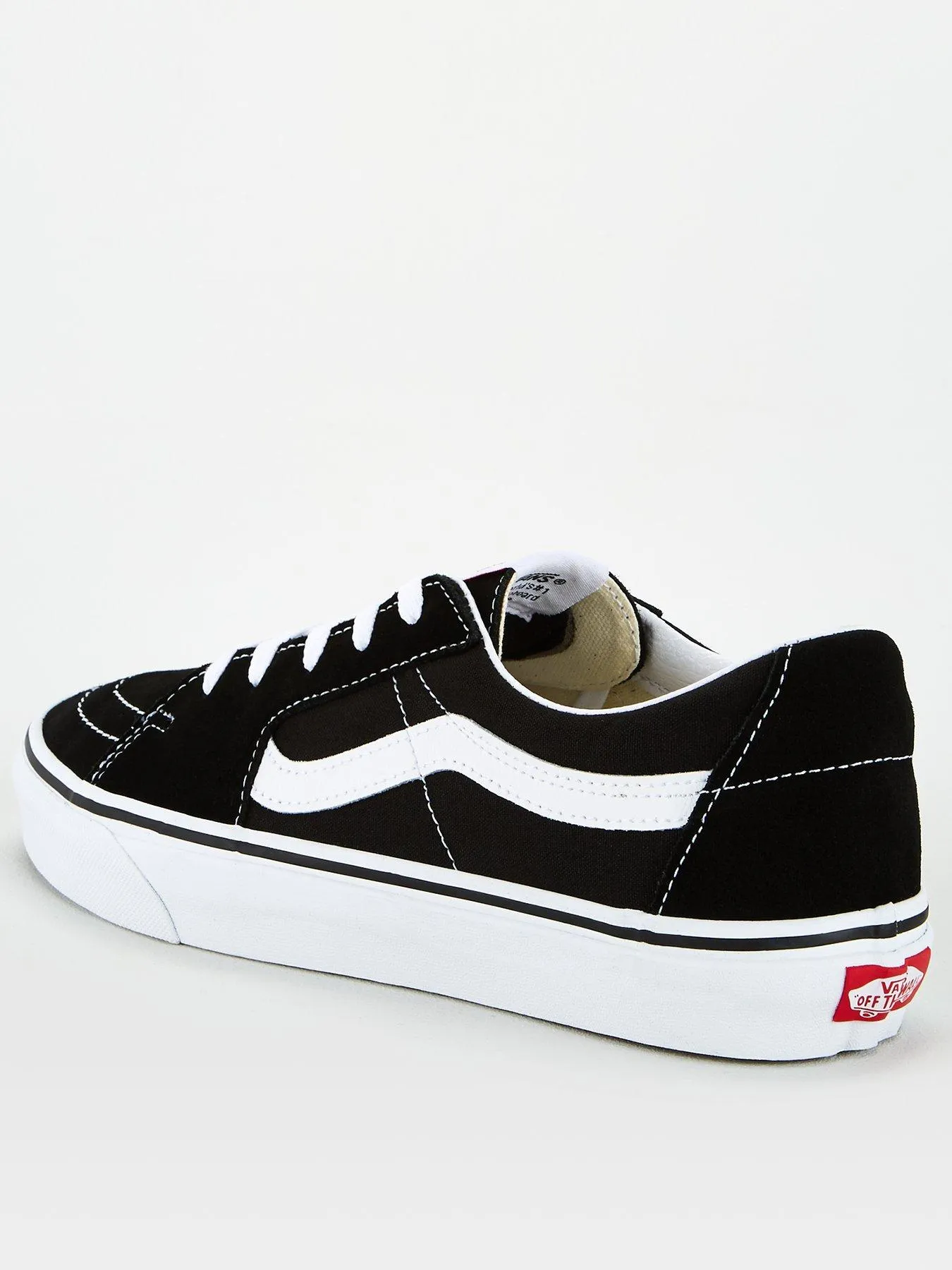 Vans Mens SK8-Low Trainers - Black/White