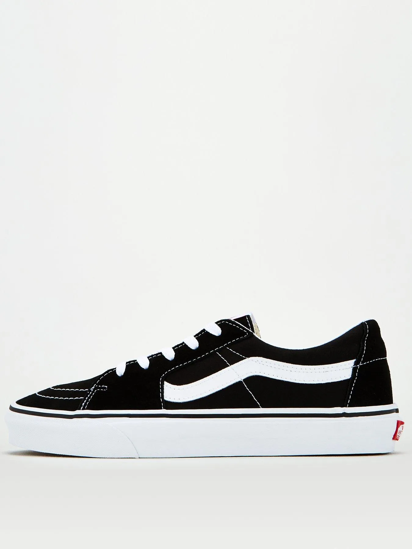 Vans Mens SK8-Low Trainers - Black/White