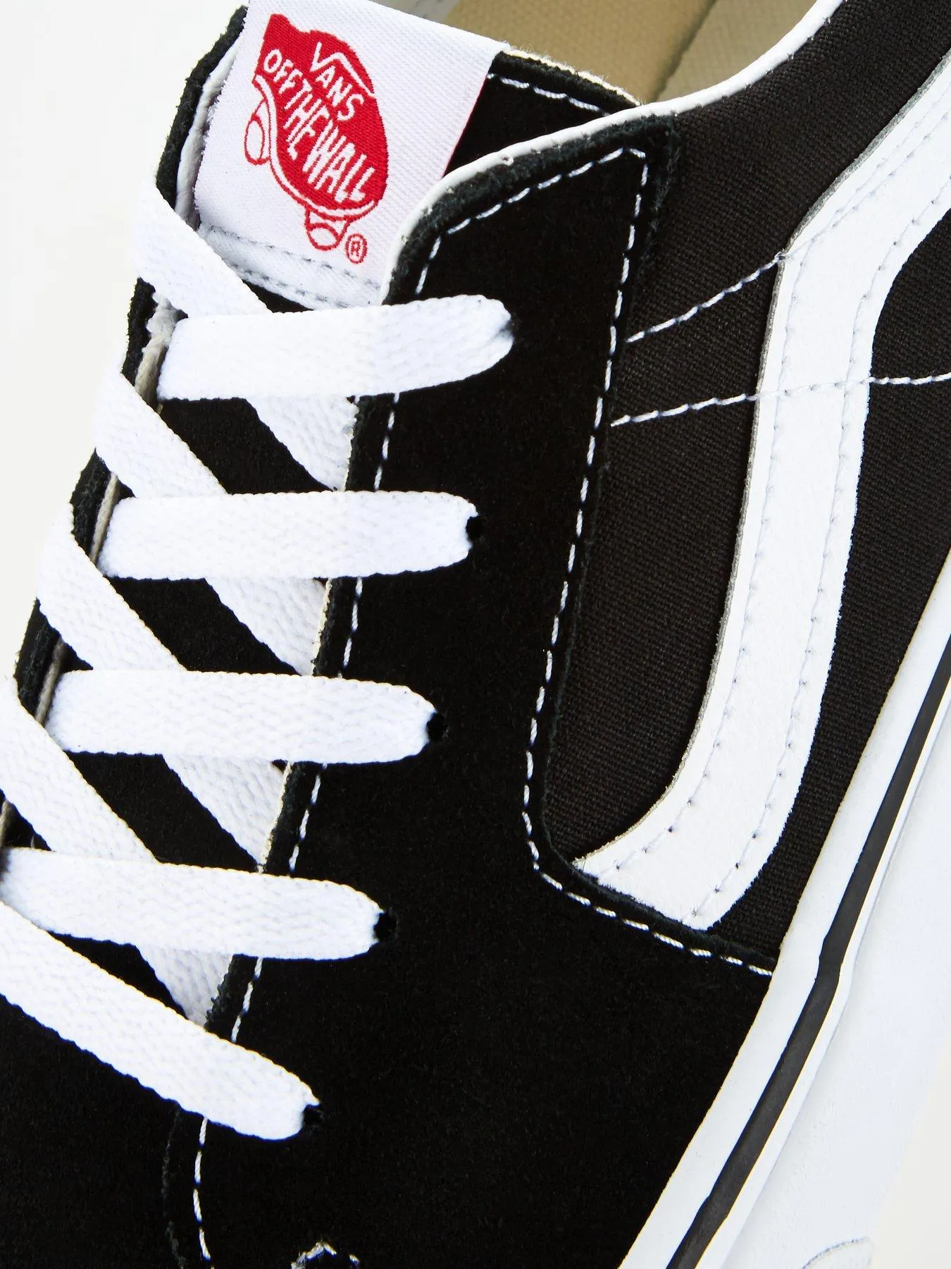 Vans Mens SK8-Low Trainers - Black/White