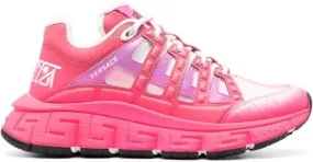 Versace Trigreca leather sneakers Pink