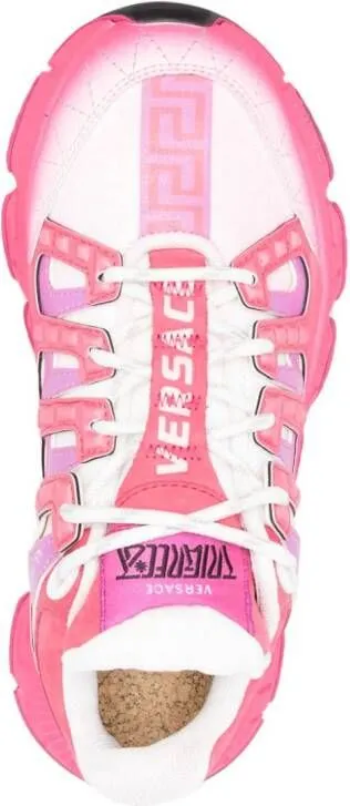 Versace Trigreca leather sneakers Pink