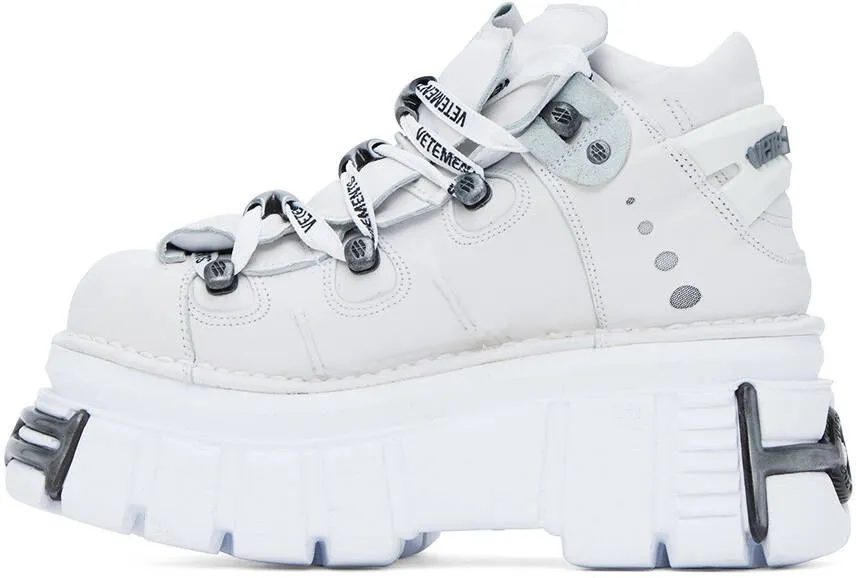 VETEMENTS White New Rock Edition Platform Sneakers