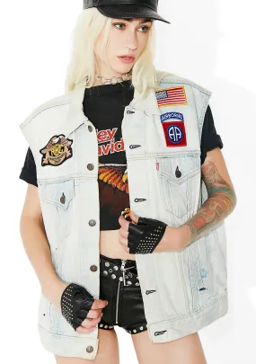 Vintage Levi Strauss Patchwork Vest-