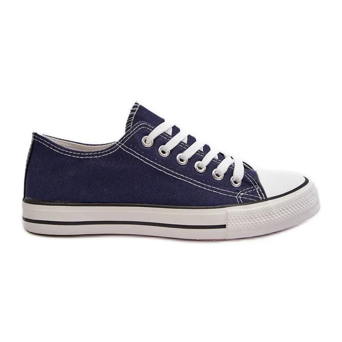 Women's Classic Low Sneakers Navy Blue Caelira