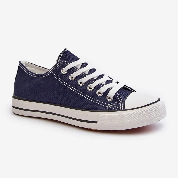 Women's Classic Low Sneakers Navy Blue Caelira