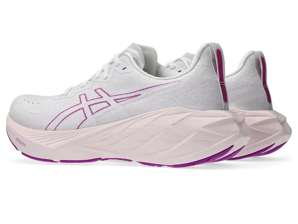 Women's ASICS Novablast 4 (White/Soothing Sea)