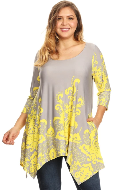 Women's Asymmetric Tunic Top