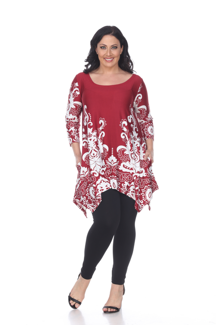 Women's Asymmetric Tunic Top