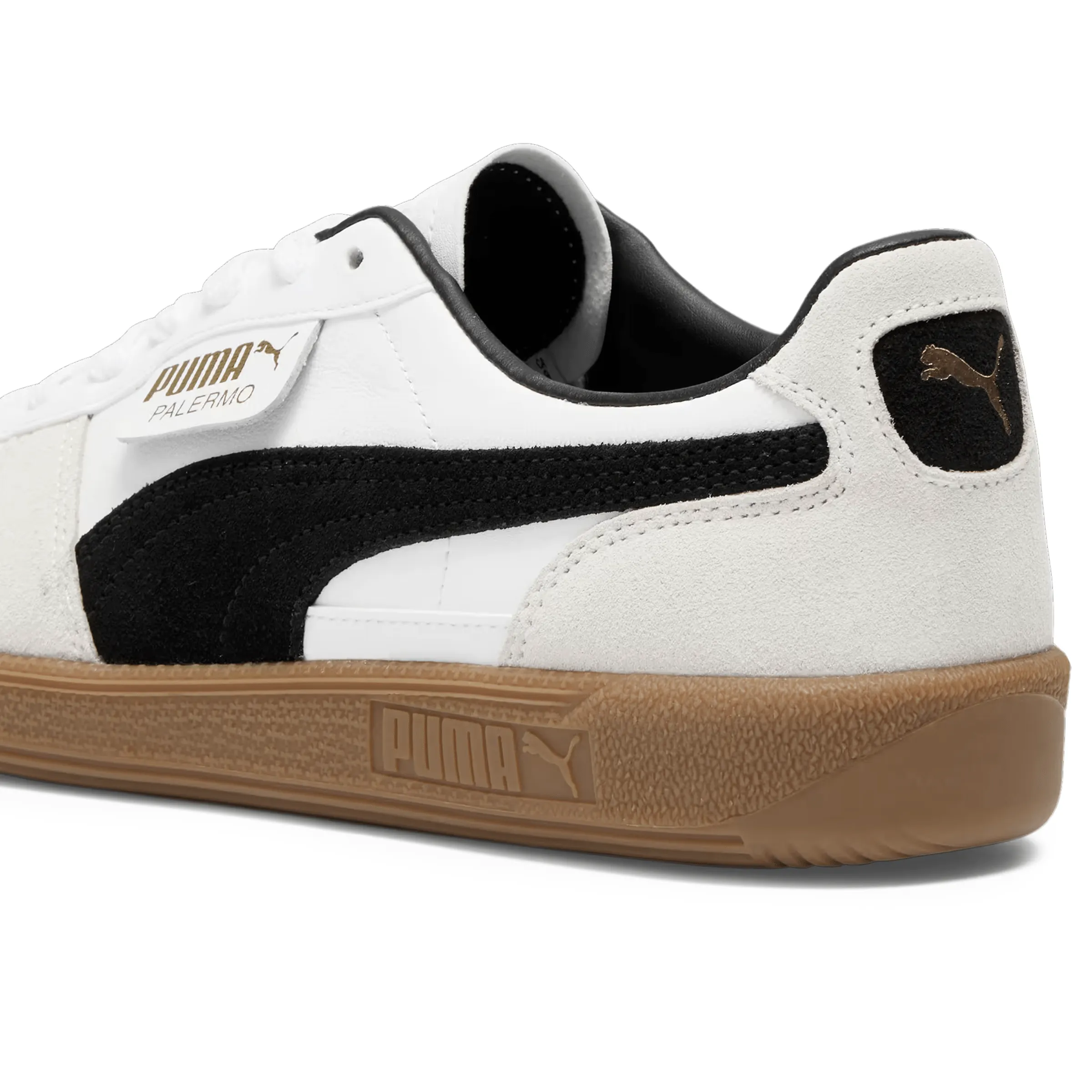 WOMEN'S PALERMO LEATHER PUMA WHITE/VAPOR GRAY/GUM | Bodega