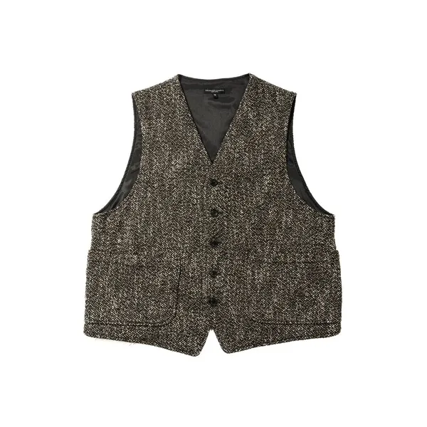 Wool Homespun ODD Vest - Brown/Black