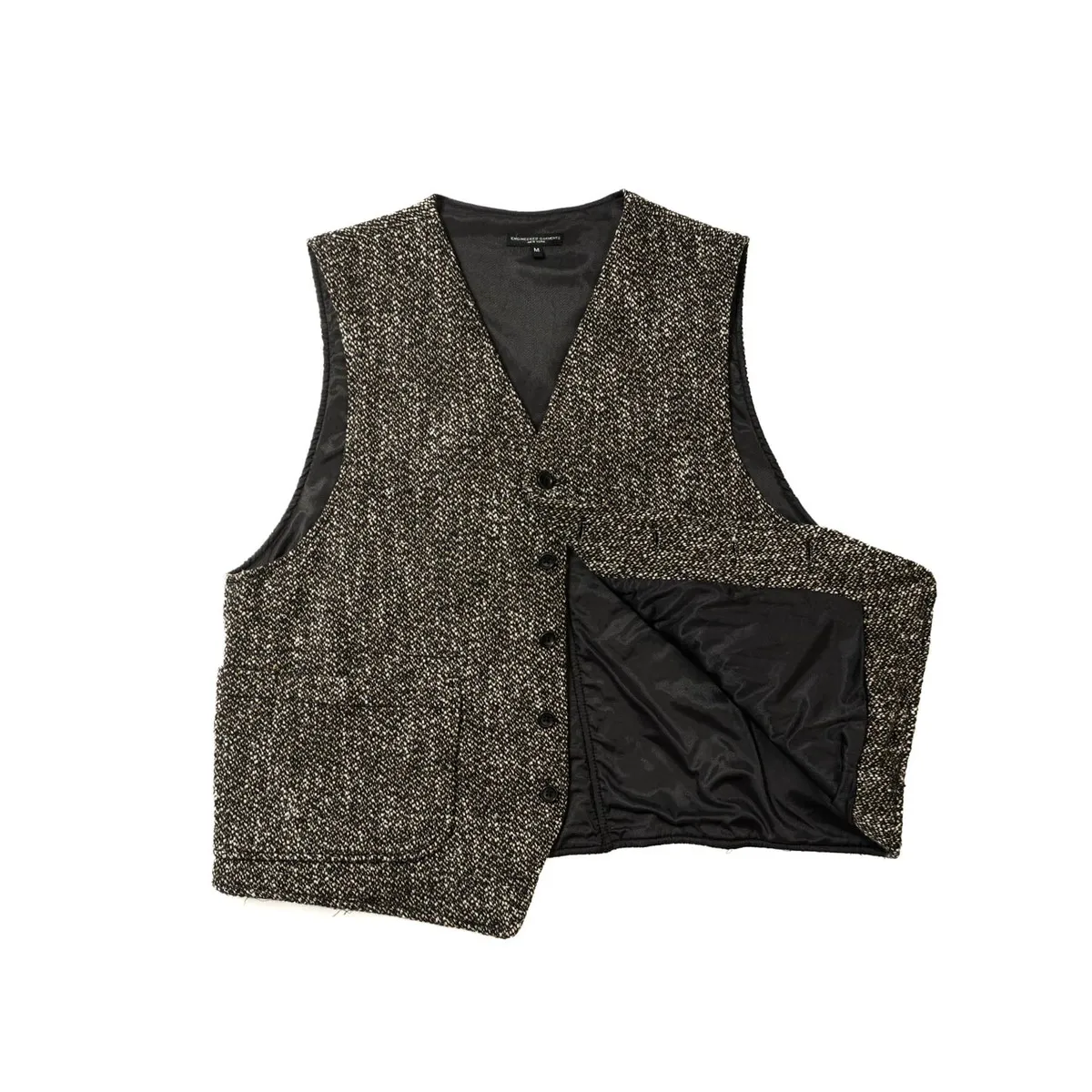 Wool Homespun ODD Vest - Brown/Black