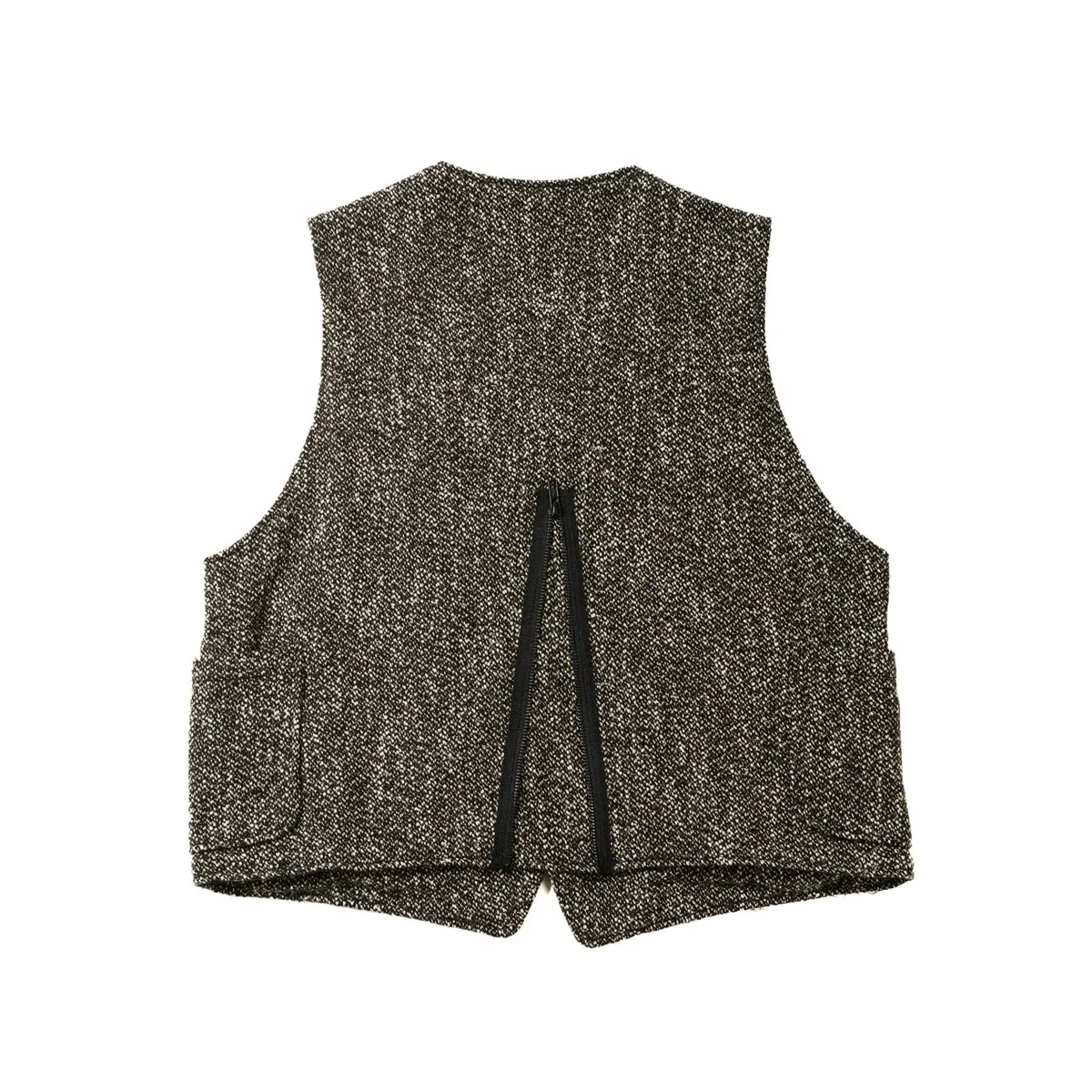 Wool Homespun ODD Vest - Brown/Black