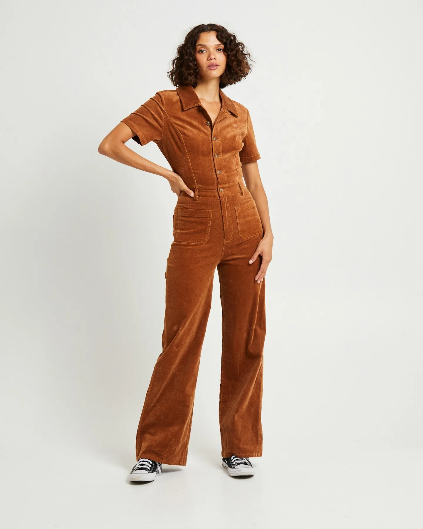 Wrangler Josie Cord Romper - Tan Cord | SurfStitch