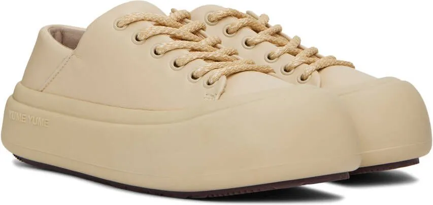 YUME Beige Goofy Sneakers