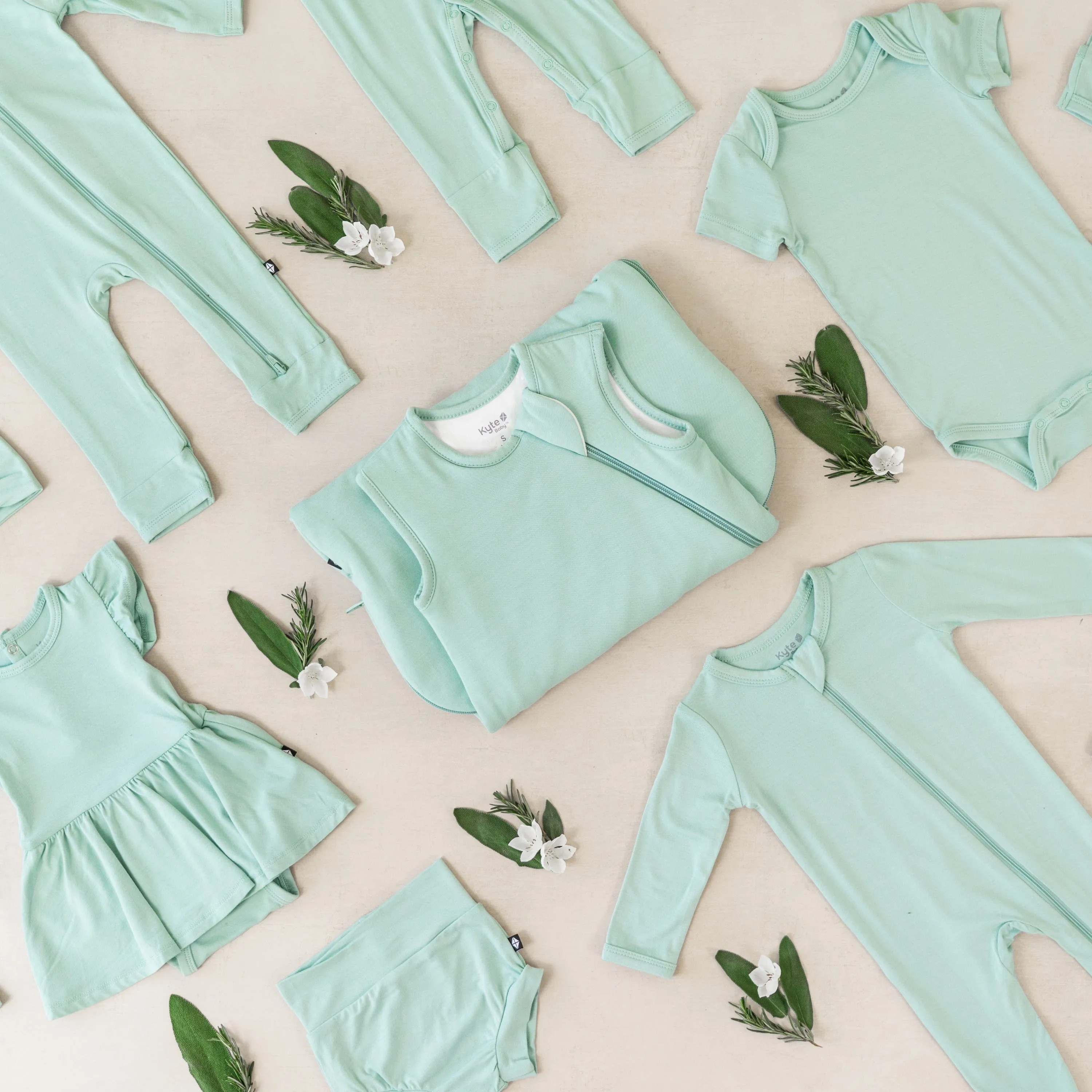 Zippered Romper in Wasabi